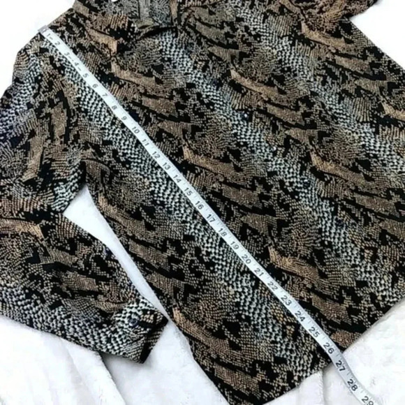 Vintage Claudia Richard Snakeskin Print Top - Picture 6 of 11
